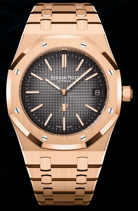 Review 16202OR.OO.1240OR.02 Audemars Piguet ROYAL OAK "JUMBO" EXTRA-THIN replica watch - Click Image to Close